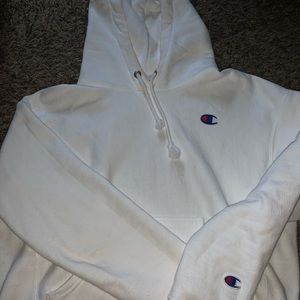 White champion hoodie
